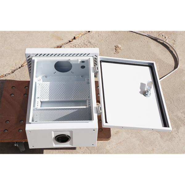Galvanized Steel Electrical Enclosure Cctv Power Supply Distribution Box White Coating
