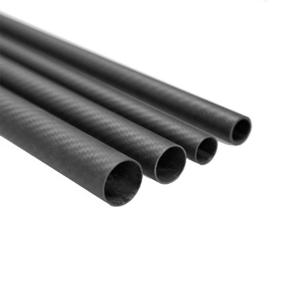 Rolo resistente UV do tubo sem fôlego do filamento da fibra do carbono envolvido