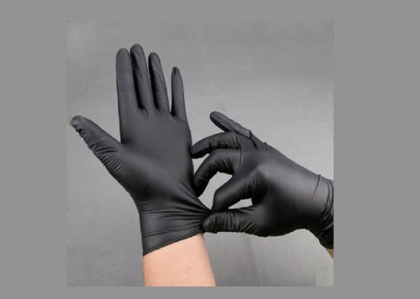 Slip Resistant Blue Medical Gloves , Sterile Nitrile Gloves Net Weight 2.7g-4.5g