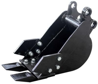 Durable Mini Excavator Parts 200mm Narrow Excavator Bucket With Teeth