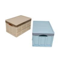 Antipoussière en plastique empilable se pliant d'ODM pp de récipients d'entreposage de ménage de cube