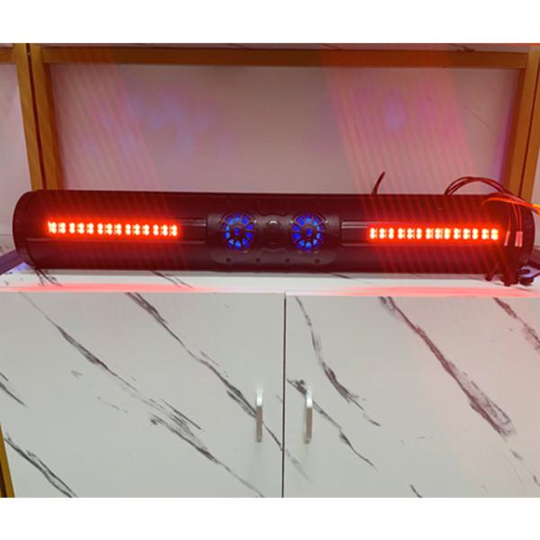 Exterior Amplificado ATV UTV Golf Cart BT Conector 8 alto-falante Soundbar à prova d'água Com iluminação LED 500 Watts