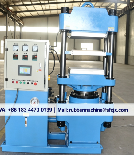 PLC Control 2RT/3RT Rubber Vulcanizing Press with 1.00 MN Total Pressure and Electric Heating for Silicone Products