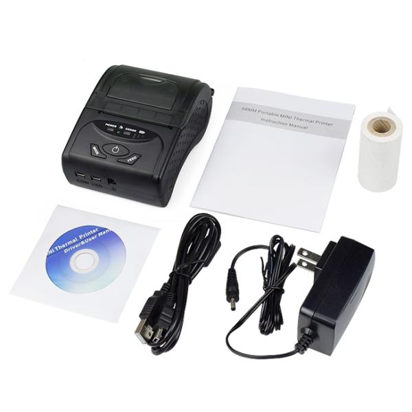 58mm Mini Portable Bluetooth Thermal Receipt Printer 58mm Android IOS OS