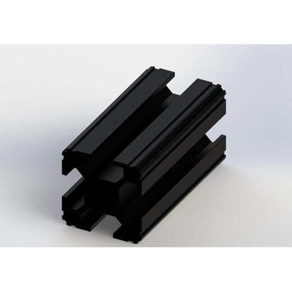 50 * 50 Black Anodized T Slot Aluminum Profile Over 2.0mm Thickness T5 State