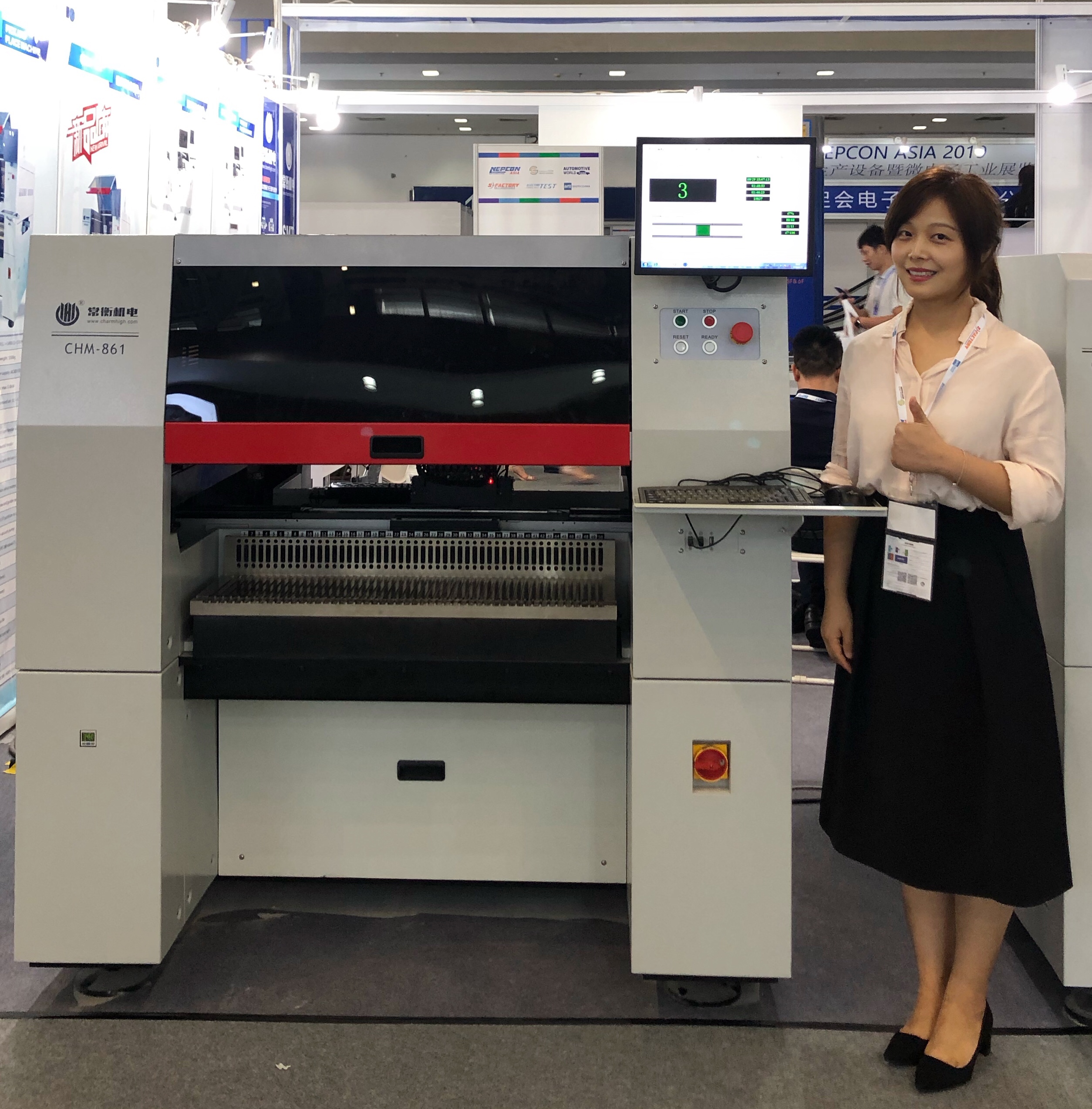 Принтер затира припоя сборочного конвейера 3250 PCB, выбор CHMT и машина места, печь 830 Reflow