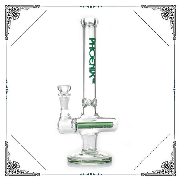 Cross Style Bong With Inline Pecolator Glass Smoking Water Pipe Bongs Heady Glass Hookah