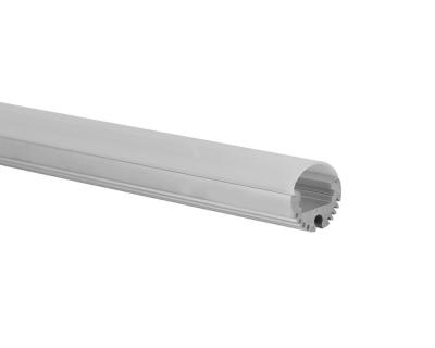 Small 20mm round shaped anodised aluminium LED profile with a rounded diffuser