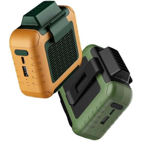 Alojamento a pilhas exterior do ABS TPU de Mini Waist Fan 6000mah