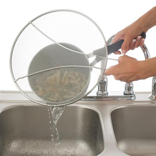 Cooking Safety Food Grade Stainless Steel BPA-Free Premium 13 Mesh Splatter Screen Suitable For Cooking