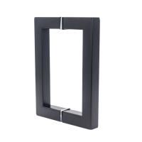 Poignée de porte de douche carrée en acier inoxydable 6 