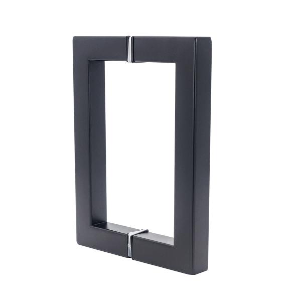 Poignée de porte de douche carrée en acier inoxydable 6 8 dos à dos pour le design d'hôtel moderne