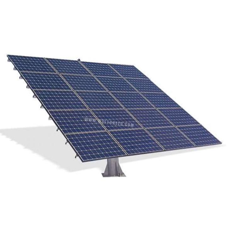 Two Axis GPS Solar Tracking System 2Kw Slewing Drive Linear Actuator