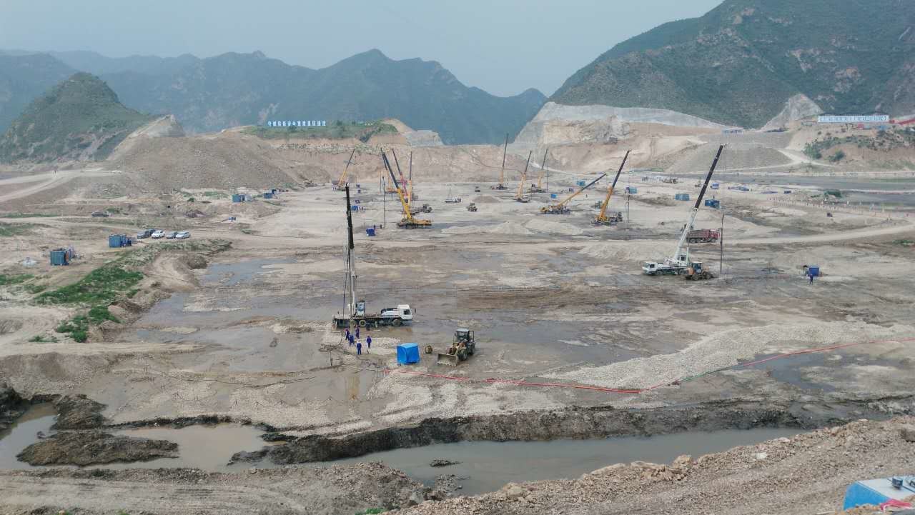 Улучшайте земную машину кучи привода Vibroflot 180 Silty KW улучшения почвы глины