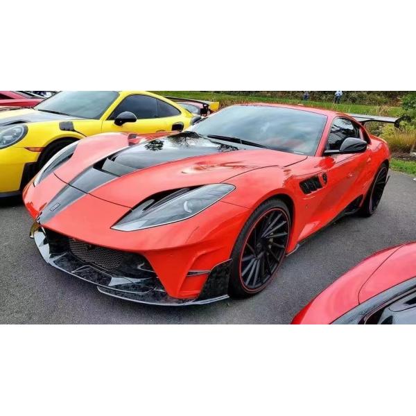Para Ferrari 812 Fibra de carbono Kit de carrocería 812 Modernizado estilo MSY Fibra de carbono delantera y trasera del parachoques