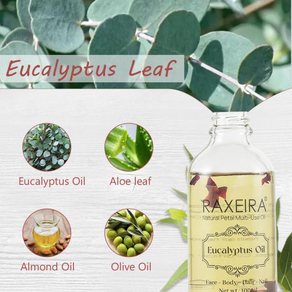 Private Label Eucalyptus Essential Oil Natural Rosemary Eucalyptus Lavender Rose Oil Moisturizer Massage Face Body Hair