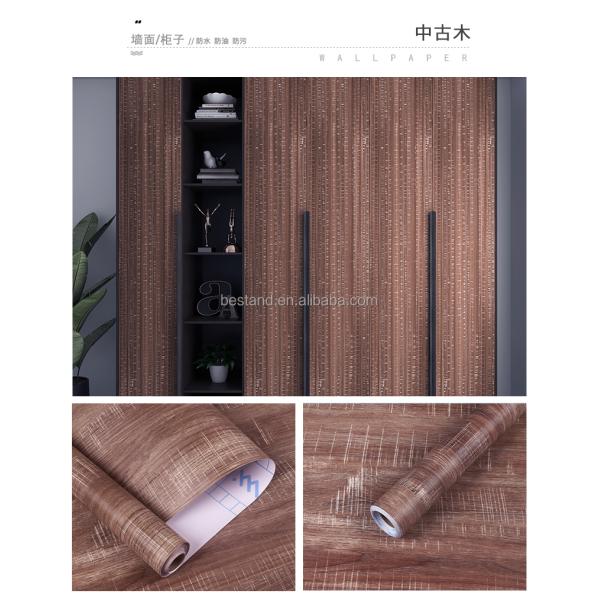 Apartment Summer Beach Style Wood Wallpaper for Kitchen Backsplash Bathroom Bookshelf Shelf Drawer Liner 1.96ft *16.4ft