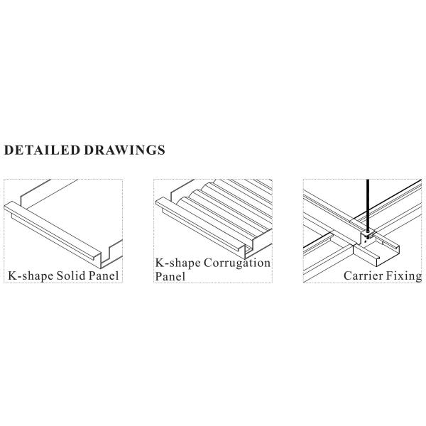 CTC Suspended 2.5mm Fire Rated False Ceiling Weather Resistance