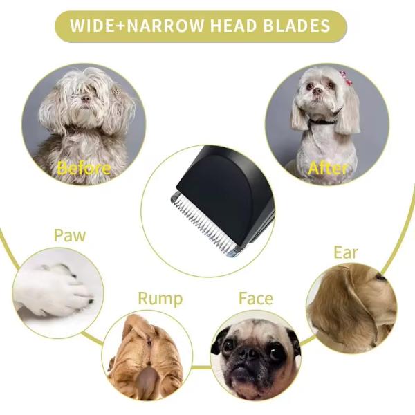 Cortadores de pelo recargables para mascotas Cortadores eléctricos de pelo para perros 110V - 240V