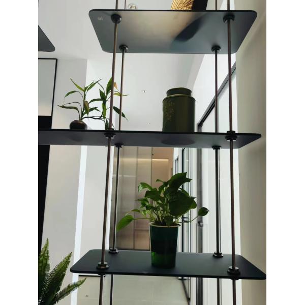 Living Room Custom Stainless Steel Shelf Office Decorative Storage Shelf