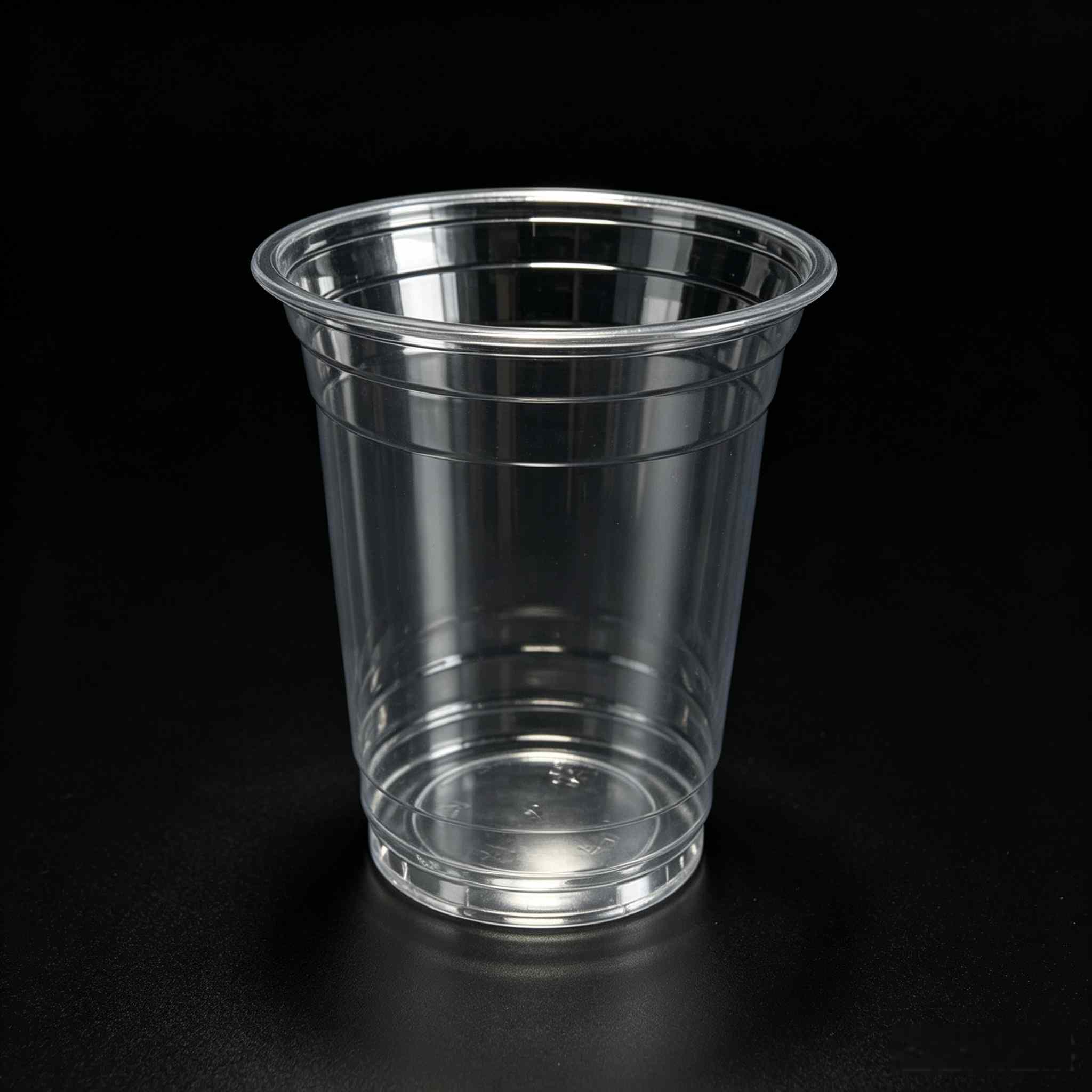 Custom Printing 14oz 450ml PLA Clear Cups With 98mm Rim For Cafe Takeaway Drinks