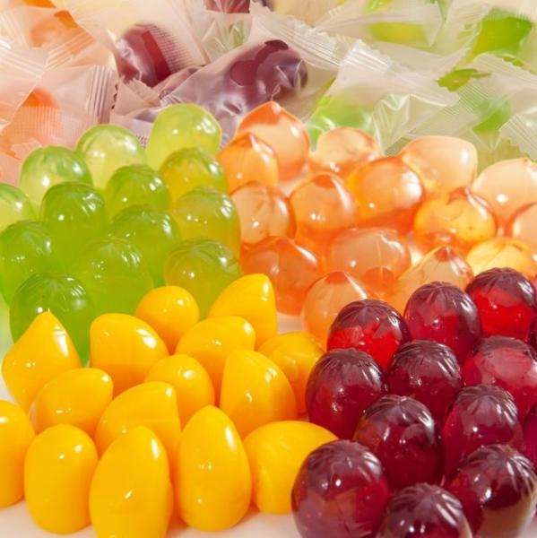 Peeling Fruity Shapes Filled Gummy Balls Mix New Yummy Snack