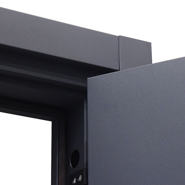 Manual Operation Steel Minimalist Main Door With Wrought Iron Decor