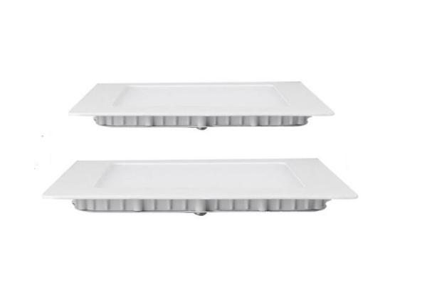 12 Watt Led Slim Panel Light Aluminum White Housing Ce 960lm For Supermarket