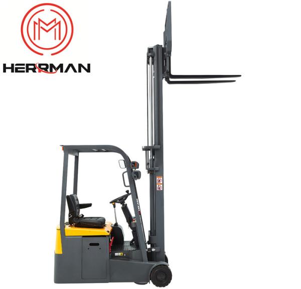 Rear Wheel Driven 1500kg 3 Wheel Electric Counterbalance  Forklift