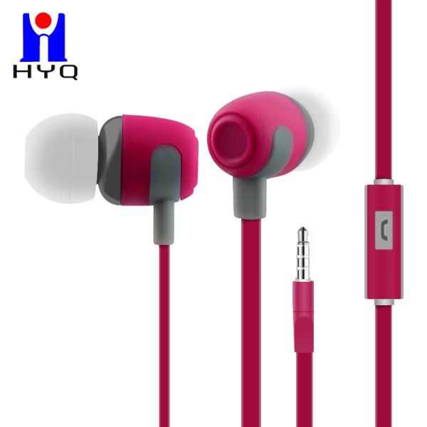 ODM ABS Wired Sports Earphones IPX3 Multifunction Control With Microphone