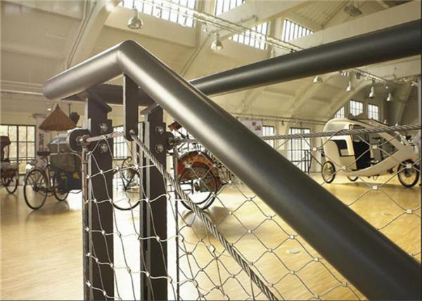 304/316 Sliver Stainless Steel Fence Mesh Easy Maintenance for Stair protection