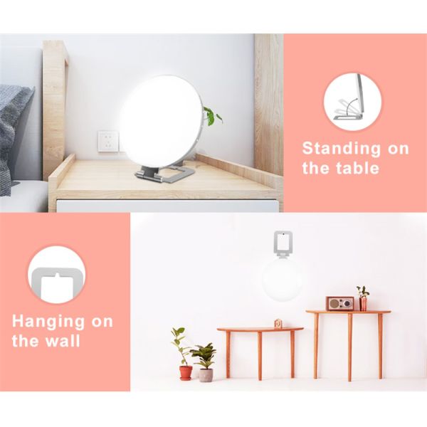3000K to 6500K Color Temperature Led Phototherapy Light 5 Level Brightness Adjustable White Color Depression Therapy Lamp