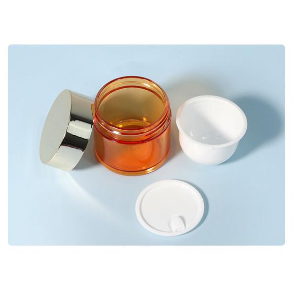 Produits cosmétiques en PET Bouteilles cosmétiques 30g 50g 60g Contenants en PET transparents avec couvercle