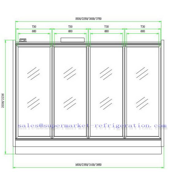 Commercial Freezer With Glass Door - E6 ATLANTA