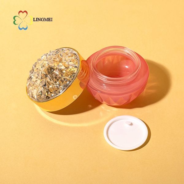 Luxury Diamond Lid Glass Cream Jar 30g 50g for Cosmetic Packaging
