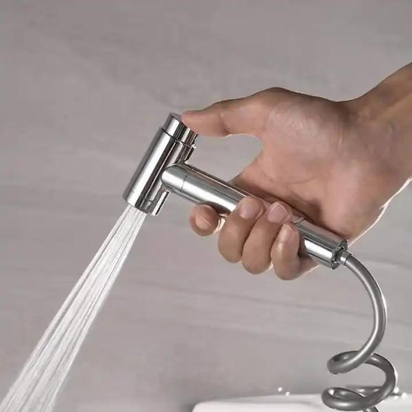 Apoio Técnico Online Banheiro cinza claro Spray Toilet Handheld