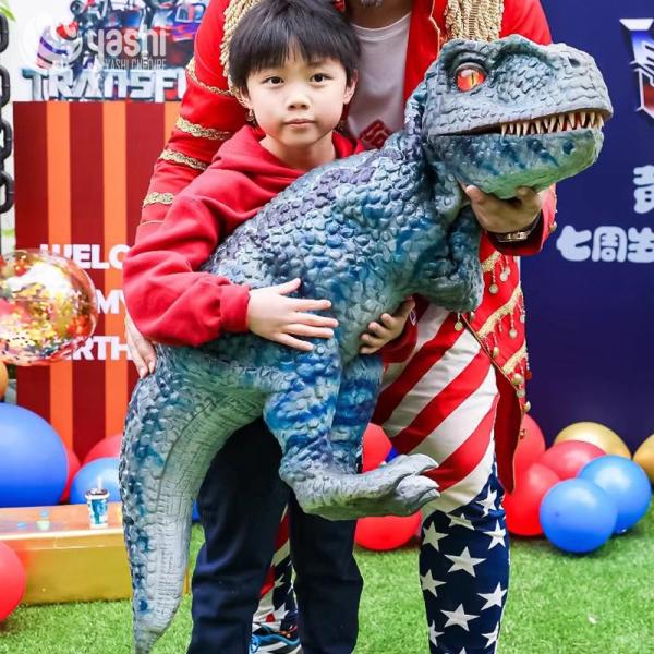 Silicone Lifelike Baby Dinosaur Hand Puppet 110/220VAC For Holiday
