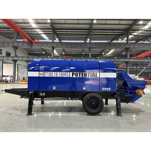 Φ200 Delivering Cylinder Trailer Concrete Pump for 180m Max. Theoretical