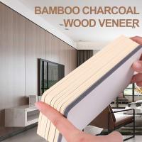 Bamboo Charcoal Wood Veneer New Model 1220*2440*5/8mm Flame Retardant Bamboo Charcoal Wood Eco-Friendly Colorful Indoor Decorative Panel For TV Background Wall