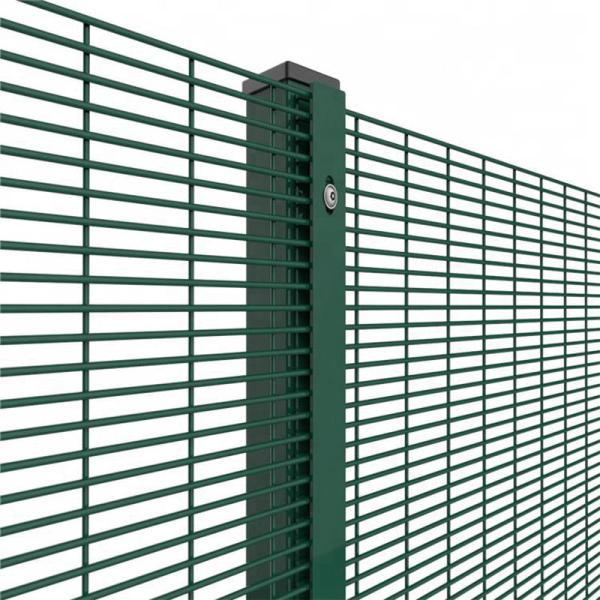 Galvanized PVC coated 358 anti climbing safety fence high-density transparent mesh guardrail