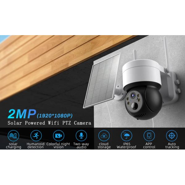 Solar Security Camera Outdoor Wifi Ptz Camera With Solar Panel Wireless IP CCTV 7800mA Rechargeable Battery