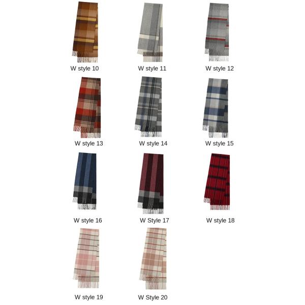 Long Style Cashmere Neck Warmer for Women in Warm Tartan Plaid Wool from Malaysia