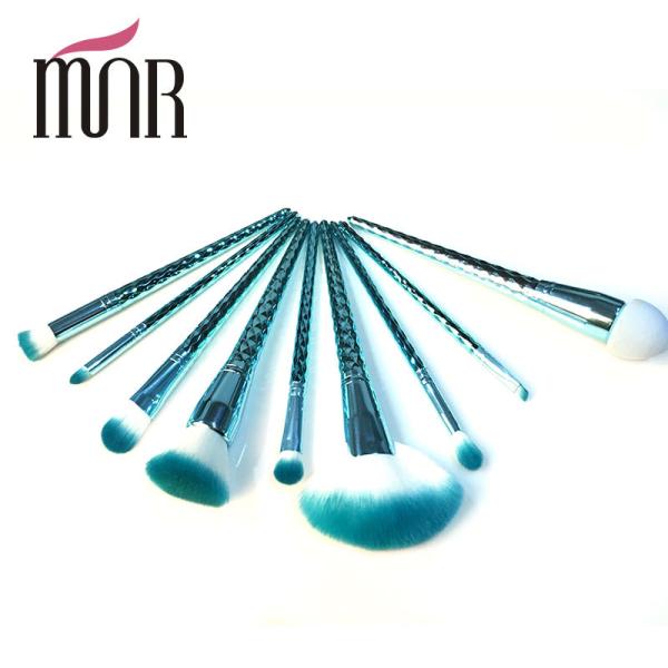 Spiral Shape Handle Makeup t Brush Set , Rainbow Eye Makeup Brushes