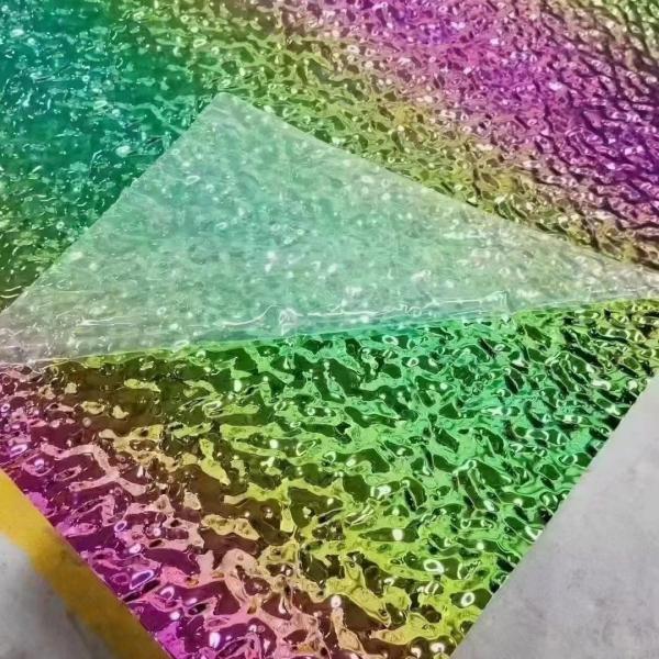 Розовое золото покрытие цветные декоративные листы водяной рипп 304 316L листок из нержавеющей стали