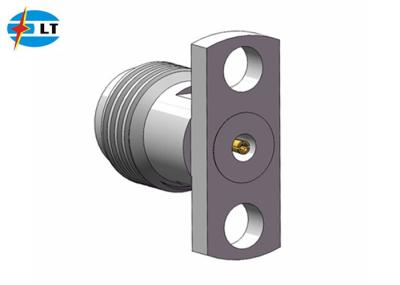 conector fêmea de Jack Straight RF do conector de 50Ohm MMW 2.4mm RF