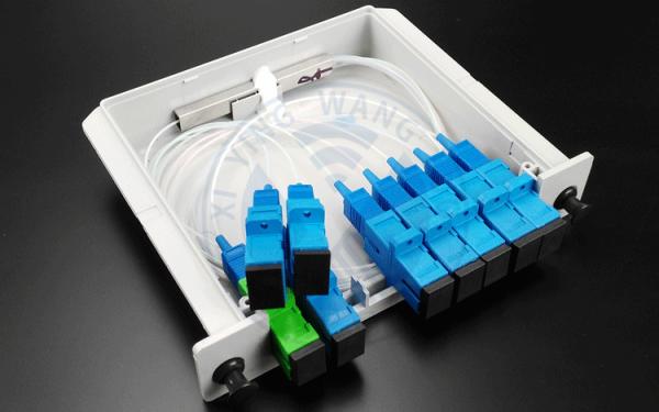 1x8 Cores Fiber Optic Splitter PLC SM  Card Insertion Type