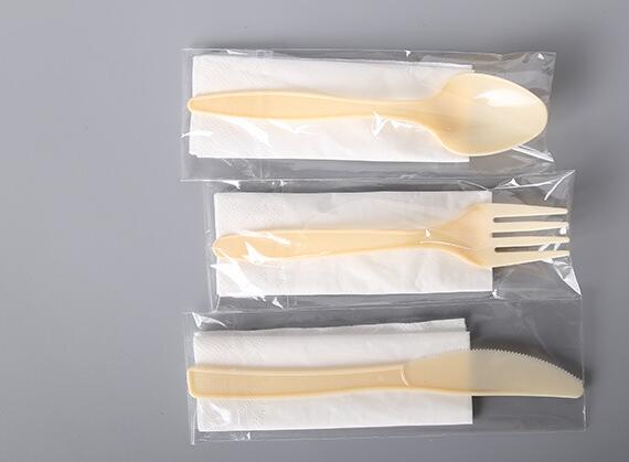 Наборы столового прибора устранимой пластиковой вилки именниного пирога вилки плода ложки вилки ножа пластиковые