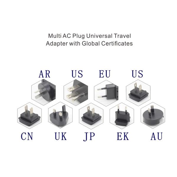 60W 24 ЛАНИ CE UKCA UL переходника штепсельной вилки DC AC переходника 9V силы ВПТ VI