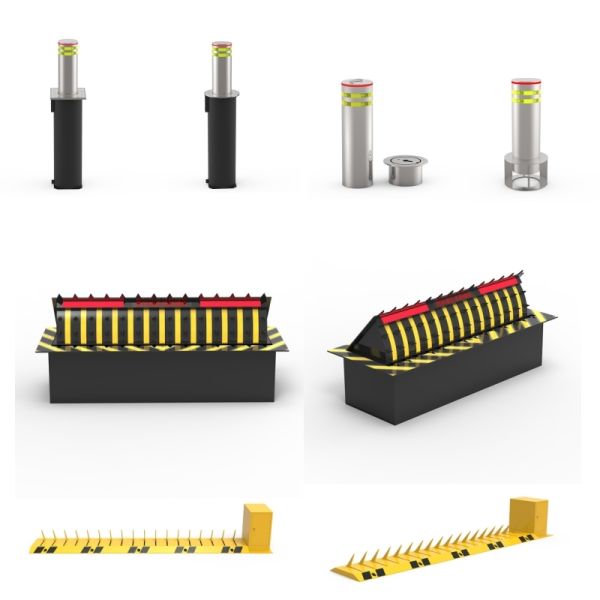 3.75KW Hydraulic Lift Road Blocker System Shallow Mount IP68 Waterproof