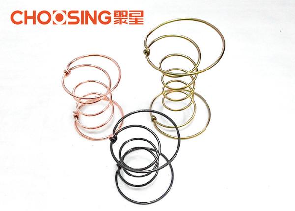 Black 5 Turns Couch Coil Springs Oil Tempered Anti Rust Treatment Surface